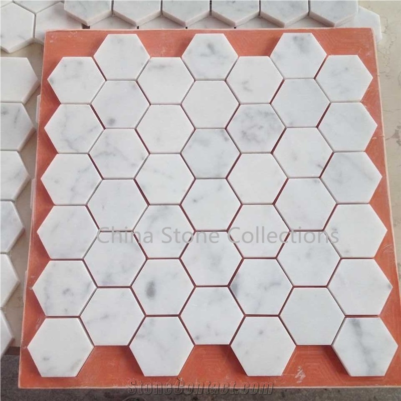 Italy Bianco Carrara White Tiles & Mosaic for Interior Decoration