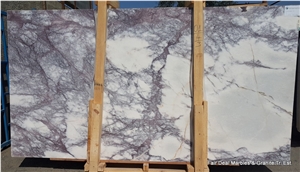 Lilac White 2cm Slabs & Tiles, Milas Lilac Marble Slabs