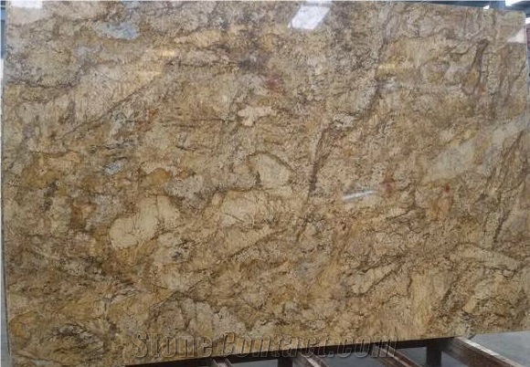 Indian Alaska Gold Granite Tiles Slabs