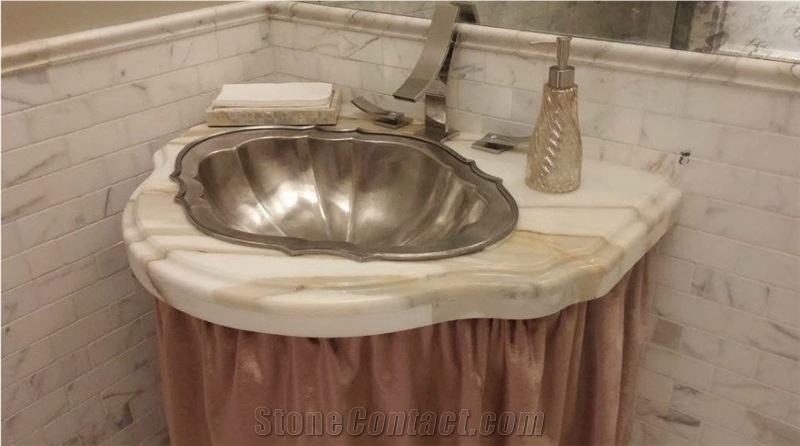 Custom Design Master Bath Vanity Tops