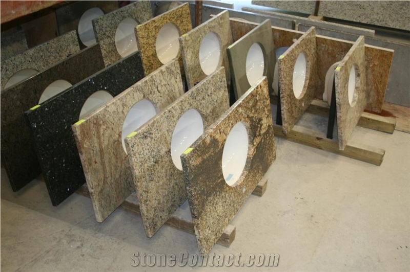 Prefabricated Granite Bathroom Vanity Top