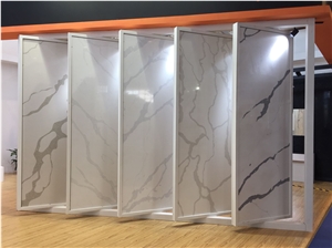 Quartz Calaccatta Marble Looks Slabs for Kitchen