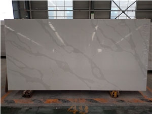 Quartz Calaccatta Marble Looks Slabs for Kitchen