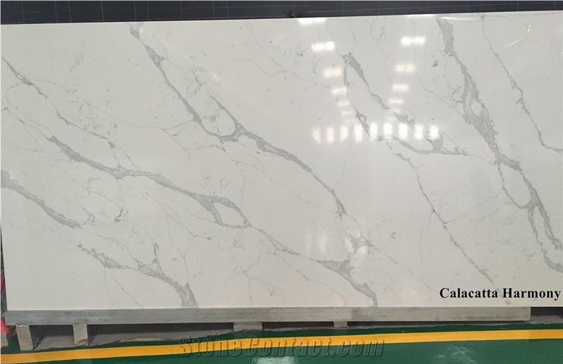 Calacatta Harmony Quartz Slabs