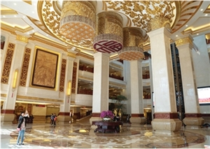 Interior, Brown Marble Building & Walling