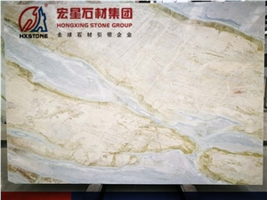 China Marble Changbai Jade Slab Tile Quarry White Green Color Backlit