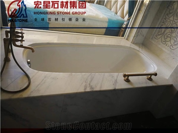 China Polished Natural Stone Oriental White Marble Slab Tile for Wall