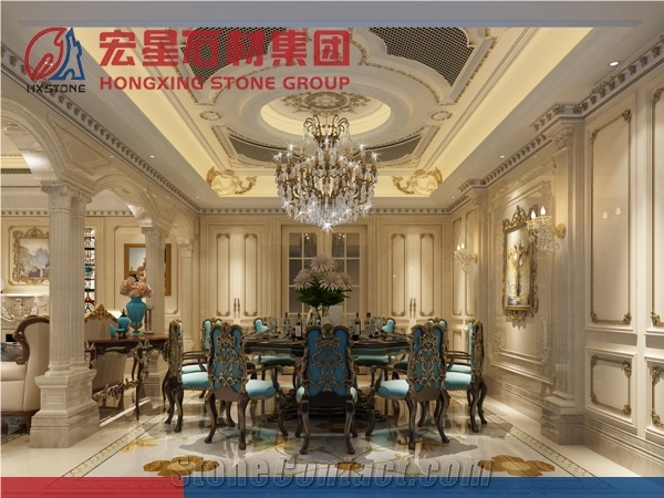 Composited Marble Onyx Waterjet Medallion French Style for Floor