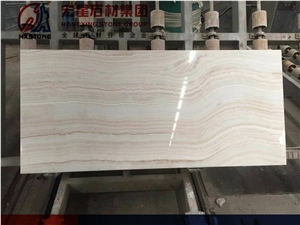 White Tiger Onyx Polished Slabs&Tiles Straight Wooden Vein Backlight