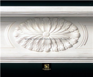 Sichuan White Marble Fireplace Mantel