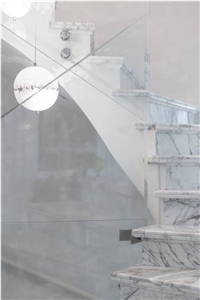 Statuario Carrara Marble Staircase