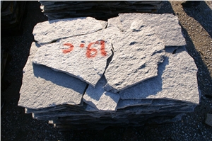Ivailovgrad Silver Grey Gneiss Polygonal Flagstone Pavers