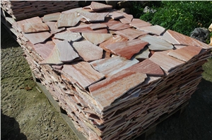 Pink Quartzite Flagstone from Brazil
