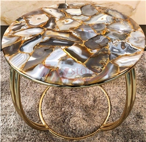 Azul Bahia Granite Furniture for Hermes Store