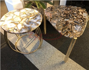 Azul Bahia Granite Furniture for Hermes Store