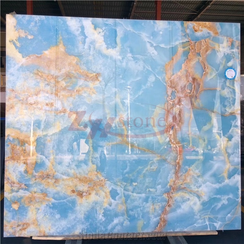 Blue Onyx Honeycomb Composite with Glass or Cheap Onyx
