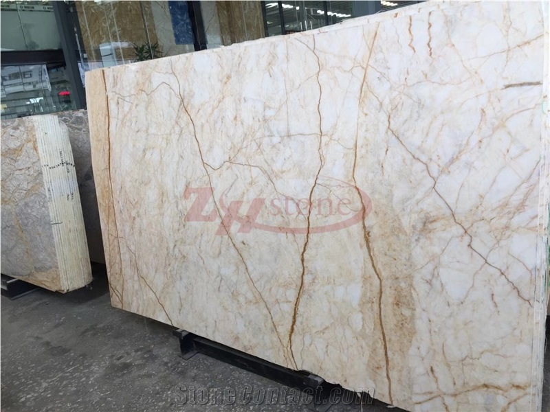 Elazig White Onyx White Onyx with Gold Veins for Background