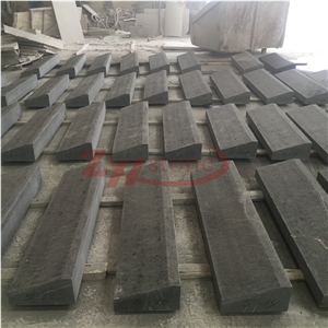 Flamed Surface Platinum Black Granite Kerbstone for Road