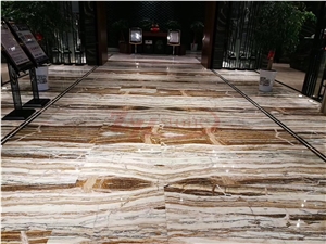 Jade Travertine Honey Traonyx Slabs for Floor Tile