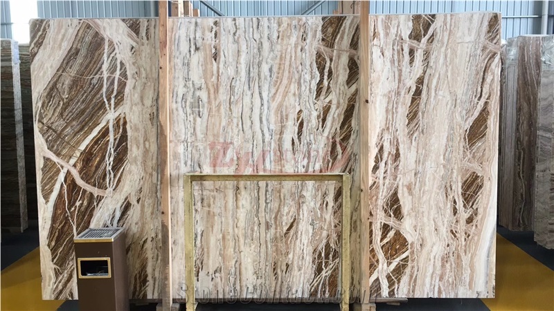 Jade Travertine Honey Traonyx Slabs for Floor Tile