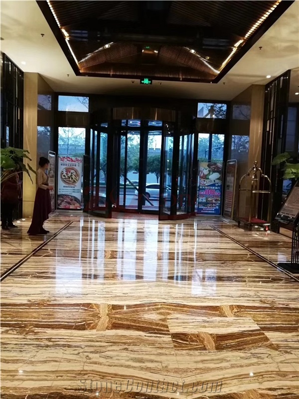 Jade Travertine Honey Traonyx Slabs for Floor Tile