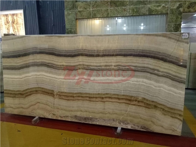 Multicolor Onyx Slabs English Jade Slabs for Wall Covering