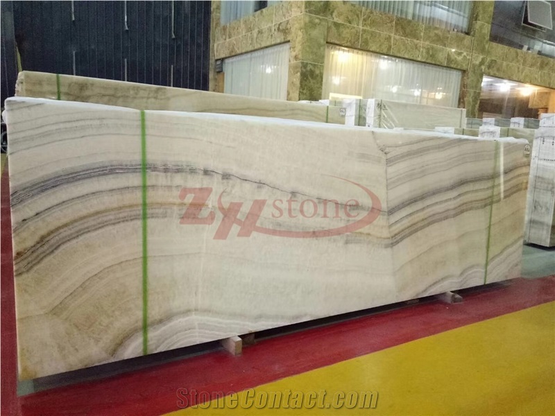 Multicolor Onyx Slabs English Jade Slabs for Wall Covering