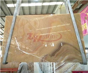 Orange Onyx Orange Bojnord Slabs Wall Tile