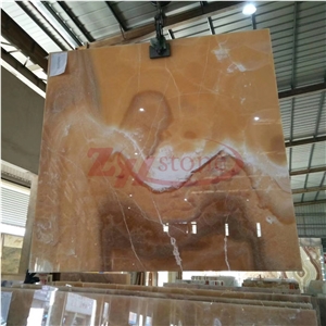 Orange Onyx Orange Bojnord Slabs Wall Tile