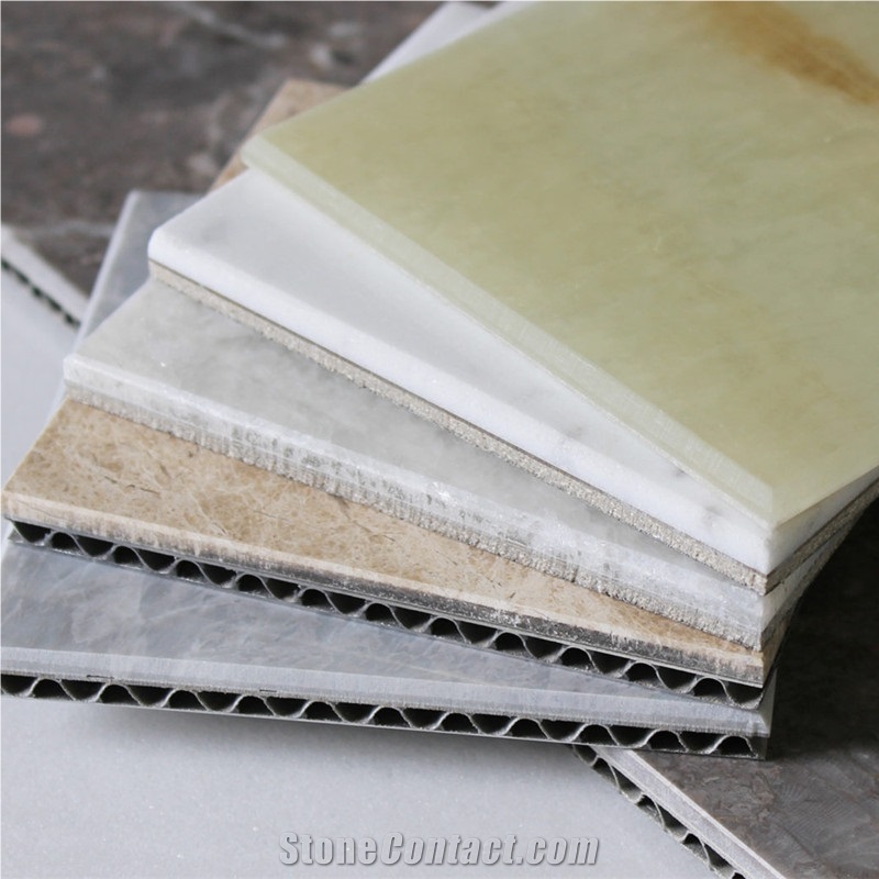 Smoke Beige Onyx Honeycomb Panels for Background