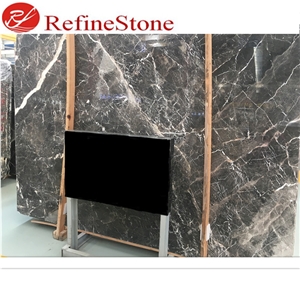 Lido Grey Marble With White Vein Slabs Tiles For Countertops