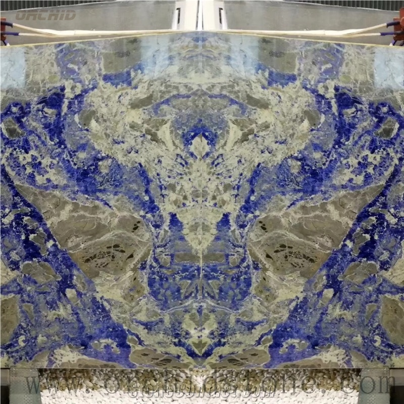 Sodalite Blue Granite Bookmatch Wall Cladding Tiles,Jumbo Slabs
