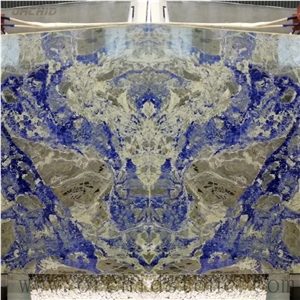 Sodalite Blue Granite Bookmatch Wall Cladding Tiles,Jumbo Slabs