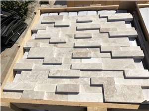 Diana Royal Beige Marble Cubic Honed 2d 3d Ledgestone Panels Diana Royal Beige Marble Cubic Honed 2d 3d Ledgestone Panels