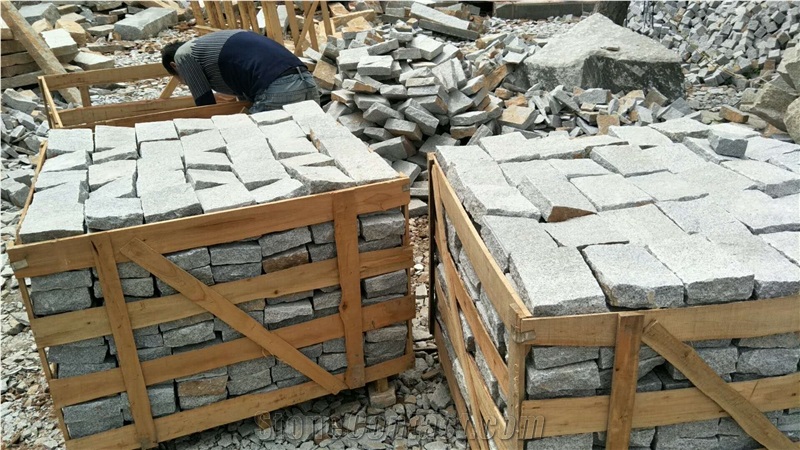 Granite G603 Cobble Stone Natural Finish Walkway Pavers G603