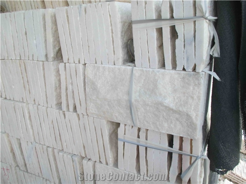 Mushroom Stone Spa White Quartzite Mushroom Wall Cladding