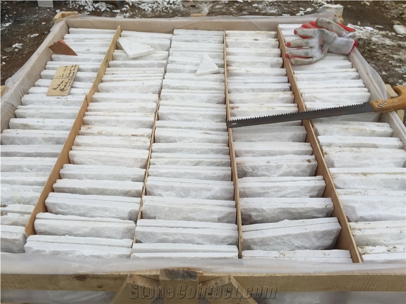 Mushroom Stone Spa White Quartzite Mushroom Wall Cladding