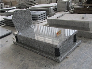 Swan Grey Granite Cemetery Memorial Tombstone Single Double Headstone
