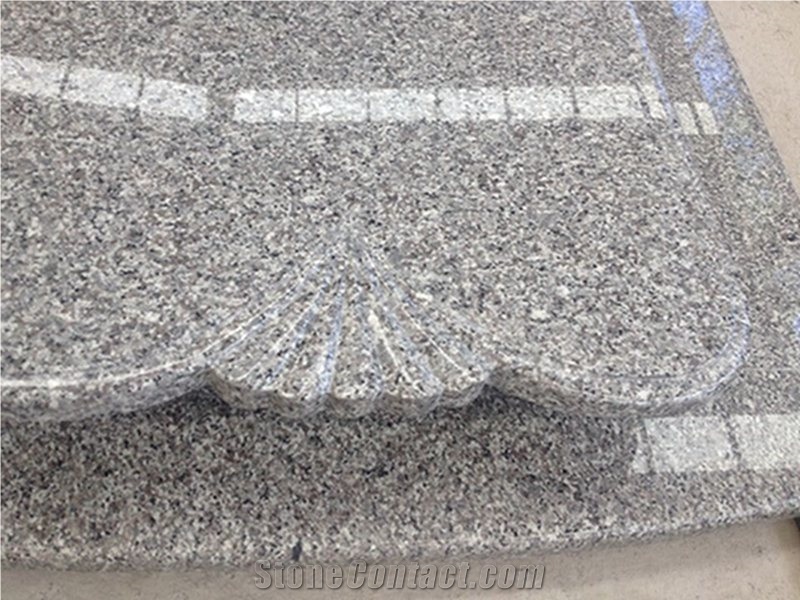 Swan Grey Granite Cemetery Memorial Tombstone Single Double Headstone