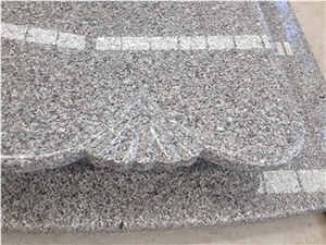 Swan Grey Granite Cemetery Memorial Tombstone Single Double Headstone
