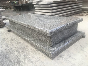 Swan Grey Granite Cemetery Memorial Tombstone Single Double Headstone
