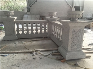 Grey Granite Balustrade Rail Fence, Terrace Handrails