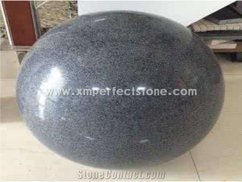 Black Solid Sphere Parking Balls,High Polished Car Parking Bollards