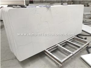 L Shape Kitchen Countertop,Carrara Quartz Countertop/Prefab/Island