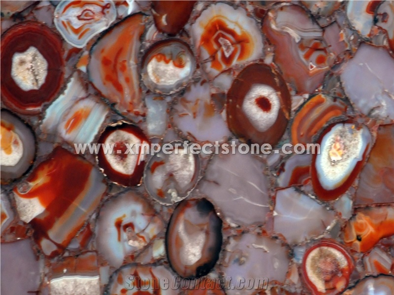 Popular Red Agate Gemstone Slabs & Tiles/ Customized & Wall/ Floor