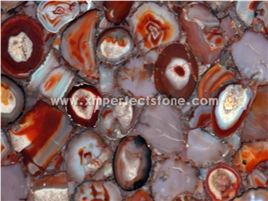Popular Red Agate Gemstone Slabs & Tiles/ Customized & Wall/ Floor