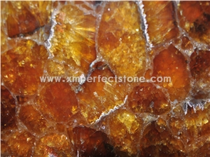 Yellow Agate Backlit Semi-Precious/Agate/Lapiz/Crystal