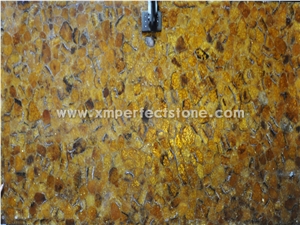 Yellow Agate Backlit Semi-Precious/Agate/Lapiz/Crystal