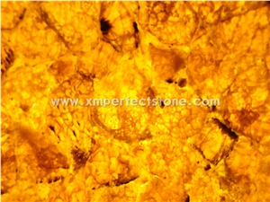 Yellow Agate Backlit Semi-Precious/Agate/Lapiz/Crystal