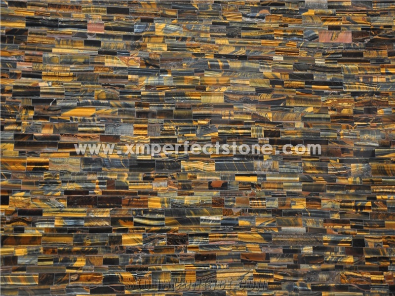 Yellow Tiger Eye Precious Stone for Countertop Decoration Project